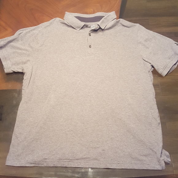 Under Armour Heat Gear Loose Polo. Gray. - Picture 1 of 7